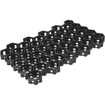 Решетка газонная пластиковая черная 580x495x31